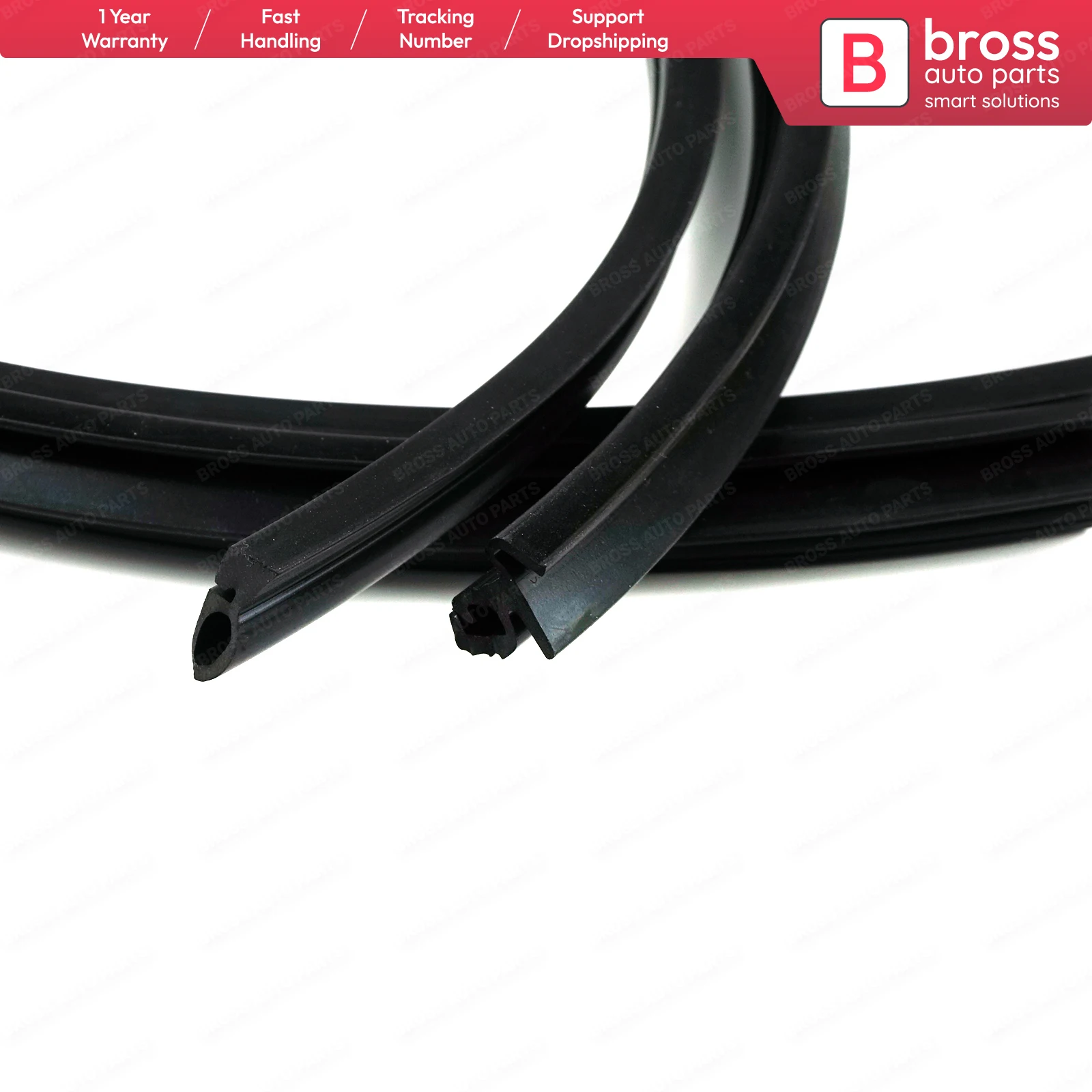 Bross Auto Parts Sunroof Side Seal Brush Gasket (1087820198) For Mercedes W123 W126 108 109 110 112 114 115