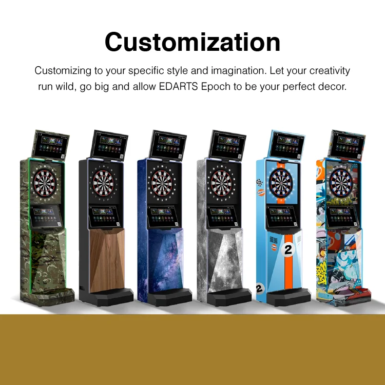 Commercial Electronic Dart Machines With Coin Operated Dart Boards