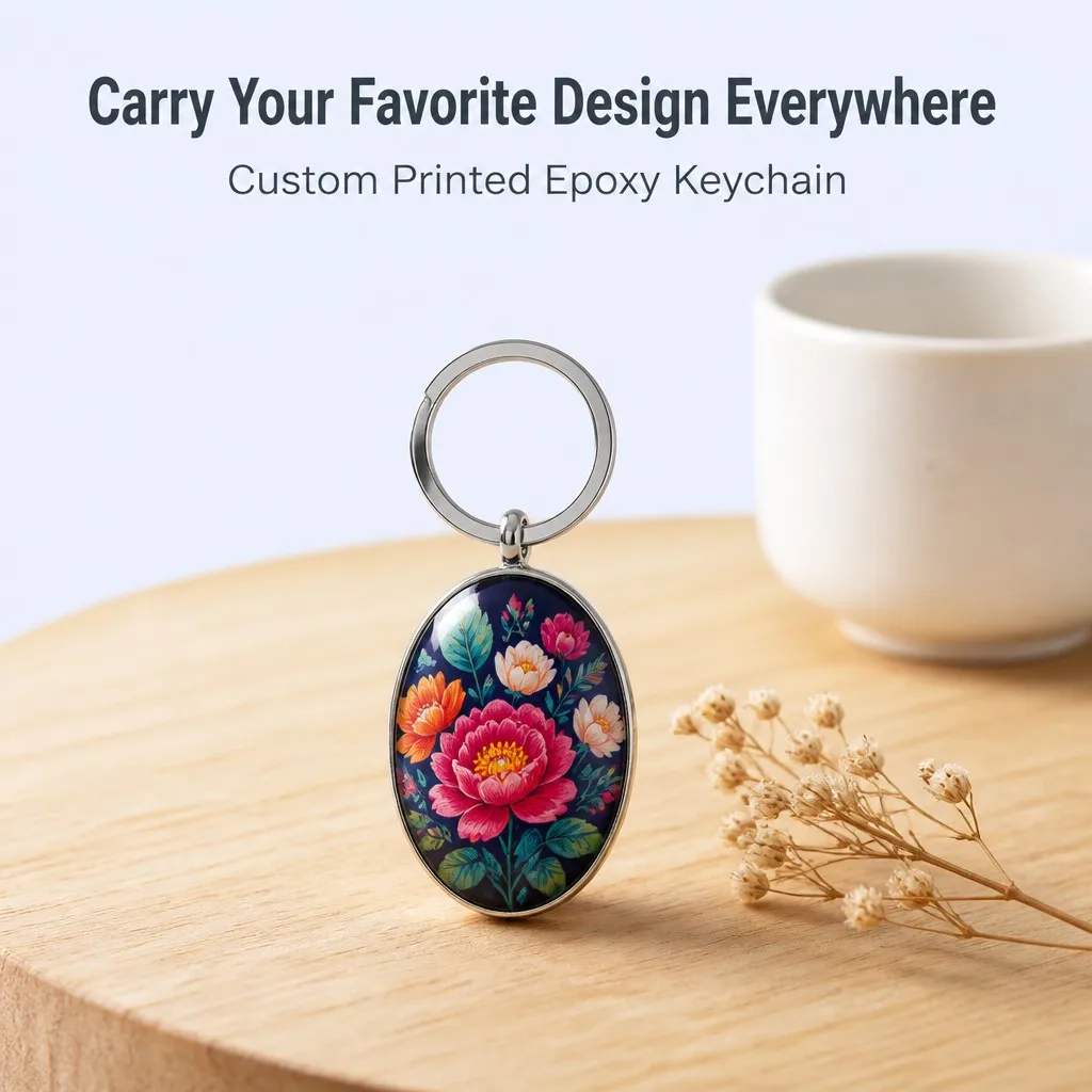 The Perfect Personalized Gift — model holding keychain