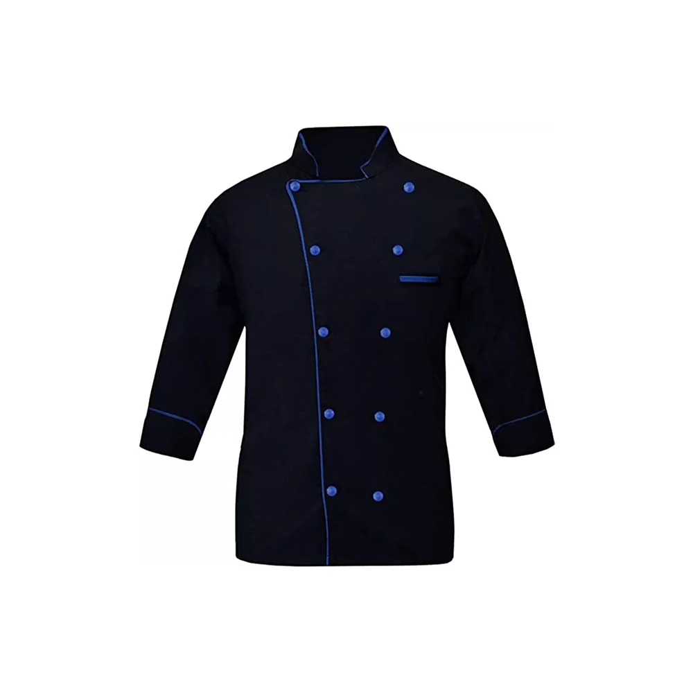 Bulk Supply Latest Design Customized Sleeve 100% Pure Cotton Chef Coat Restaurant Kitchen Uniform