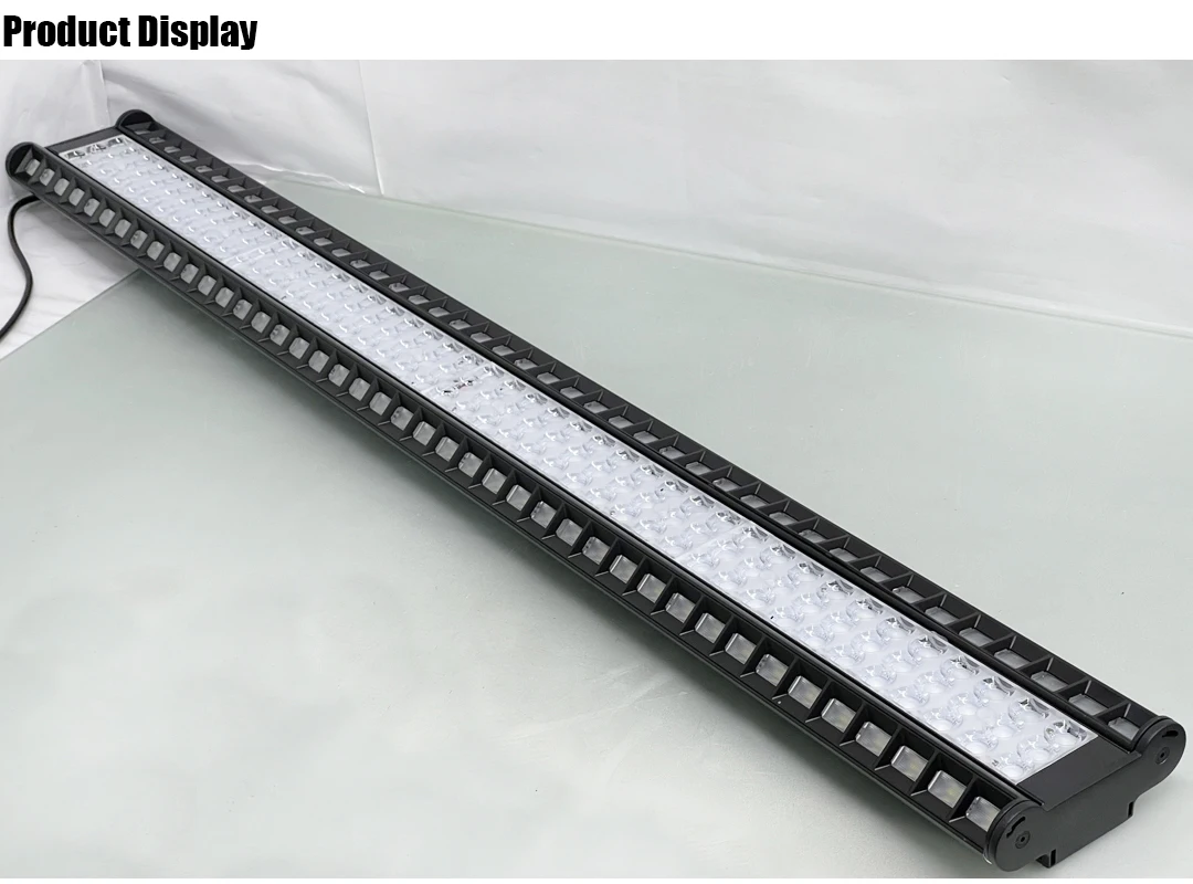 Rotatable Low UGR Profile LED linear light with reflector lens for supermarket warehouse office 110Lm/W 5years warranty