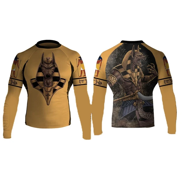 Rash Guard Custom Mma Sublimation Long Sleeve Rash Guard Uv Protection ...