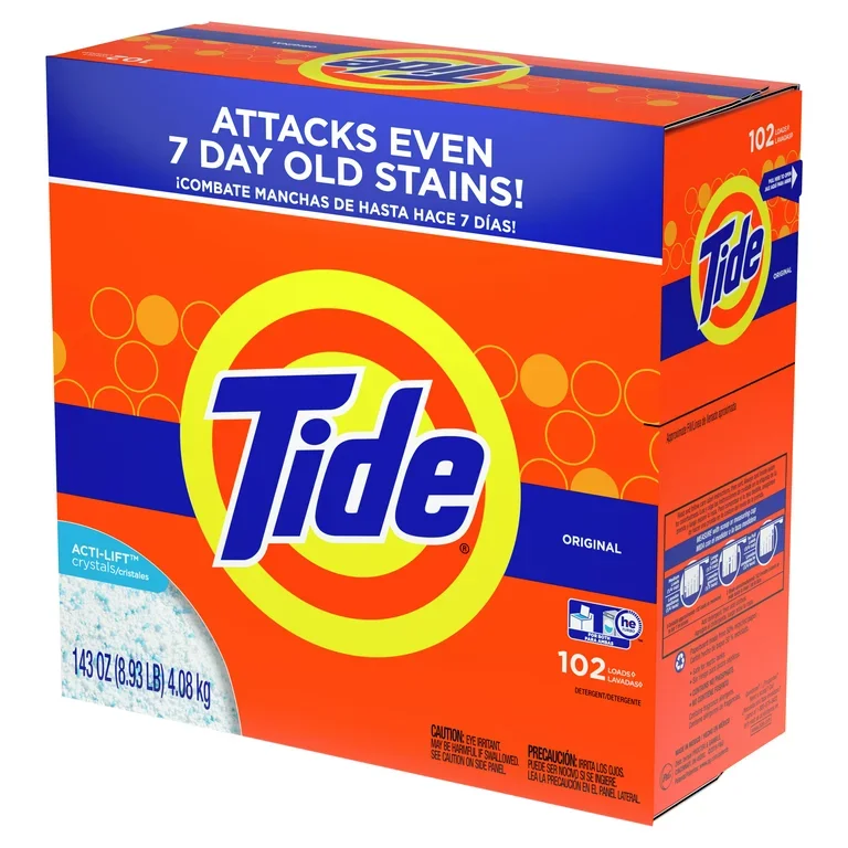 Tide Original 102 Loads,Powder Laundry Detergent,143 Oz - Buy Tide Pods ...