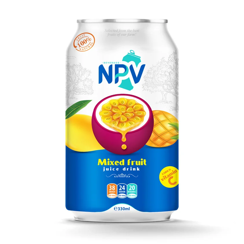 High Quality 330ml Can Mango Juice Drink Hot Product Soft Fruit & Vegetable From Vietnam Top Supplier