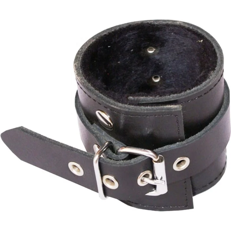 HMB-403A LEATHER BRACELET CUFFS WRIST BANDS WRISTBAND GOTHIC STYLE CUFF BONDAGE BDSM FASHION