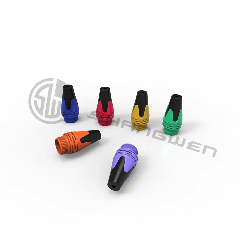 Mini 5-Pin XLR Male Audio Connector IP40 Indoor Shell with Gold Contacts Black Microphone Audio Cable Connector Plug