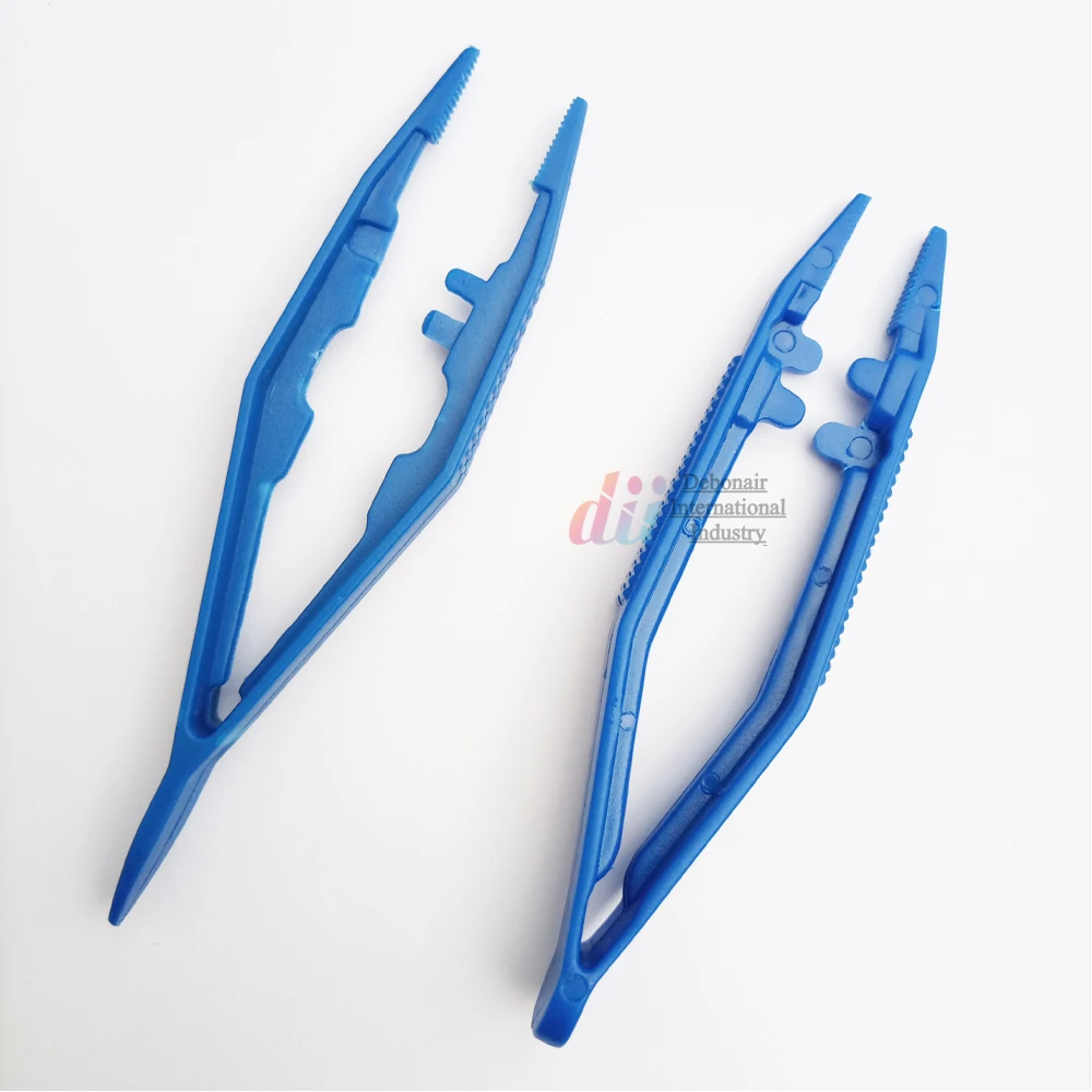 Sterile Disposable Hospital Medical Tweezers Forceps 10cm Single Use