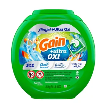 Gain Flings 3-in-1 Waterfall Delight Scent Laundry Detergent Pods (76 ...