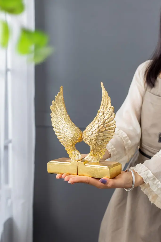 Premium Quality Pair Of Gold Wing Bookends Each Duchess Bookend