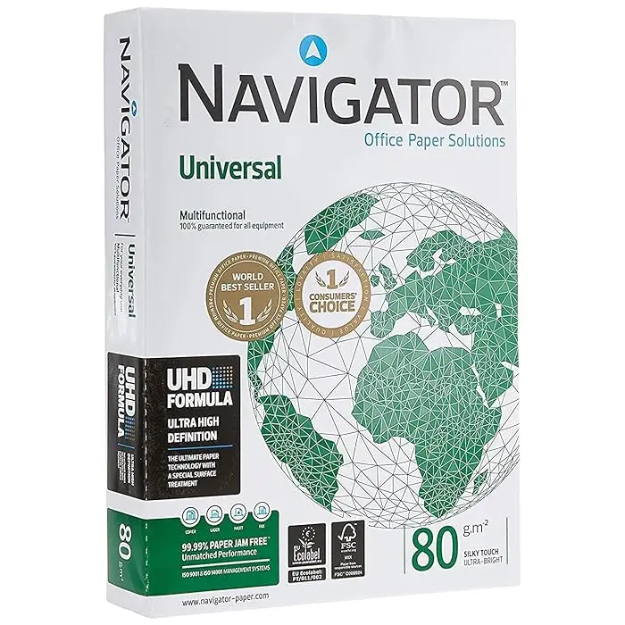 Universal Navigator A4 Copy Paper 80gsm, 75GSM,70GSM