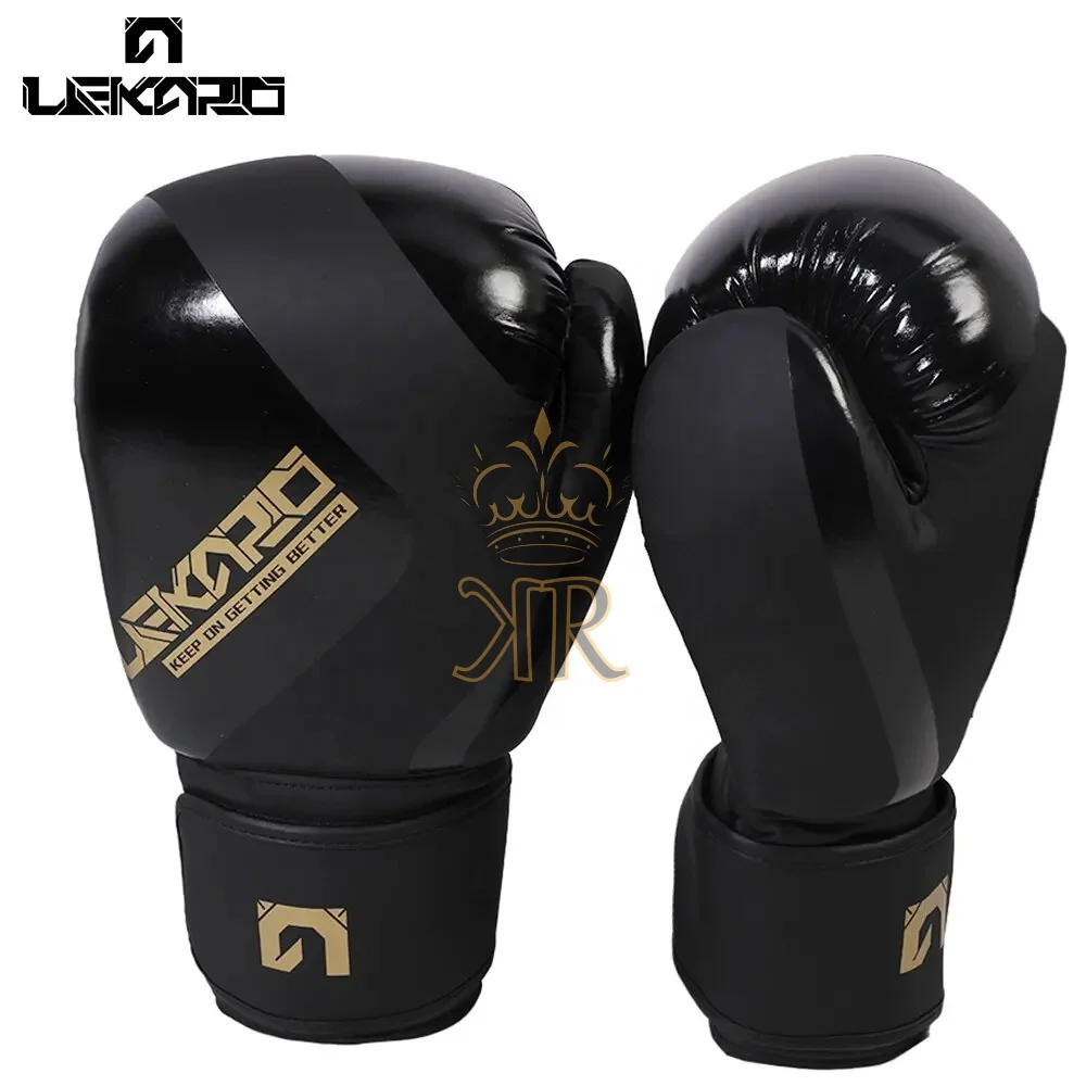 Adult Professional 12oz Boxing Training Gloves Pu Elastic Muay Thai Sanda Fighting for Men and Women Lekaro