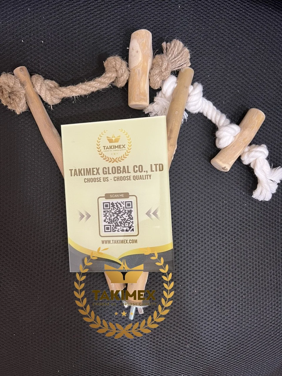 Natural Coffee Wood Perch Wood Parrots Playstand Play Stand Toys