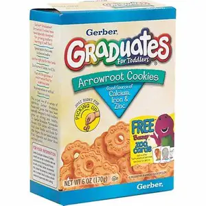 Gerber Graduates Baked Corn Grain Snacks Semi-Soft Sweet Taste in Can Packaging for Sale