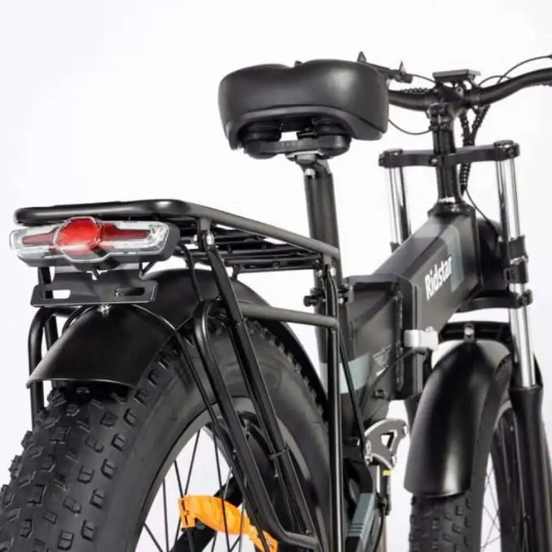 RIDSTAR H26 Pro 26 Fat Tire Electric Foldable Bike with 1000W Motor and 48V 23Ah Lithium Battery Power Supply
