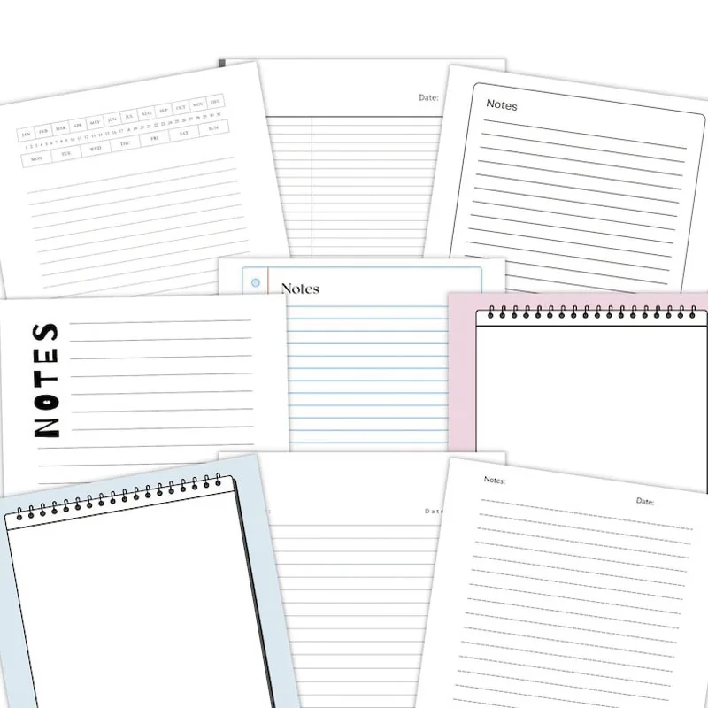 Mass Customization A3 A4 A5 B6 Hot Stamping Debossed logo Linen Notebook Journal Dairy Planner