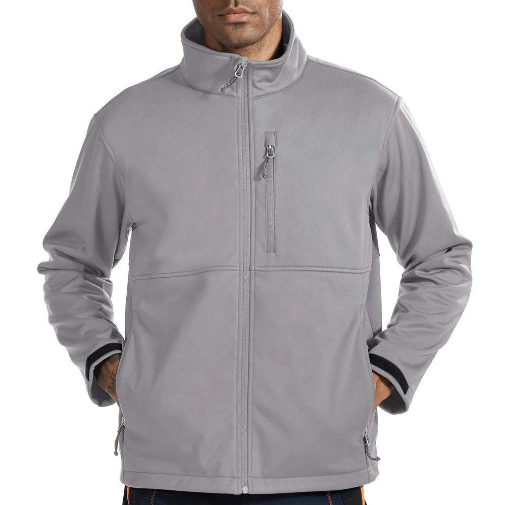 Custom Gray Navy-Aqua Color Block Personalized Outdoor Hooded Waterproof Jacket main image 0