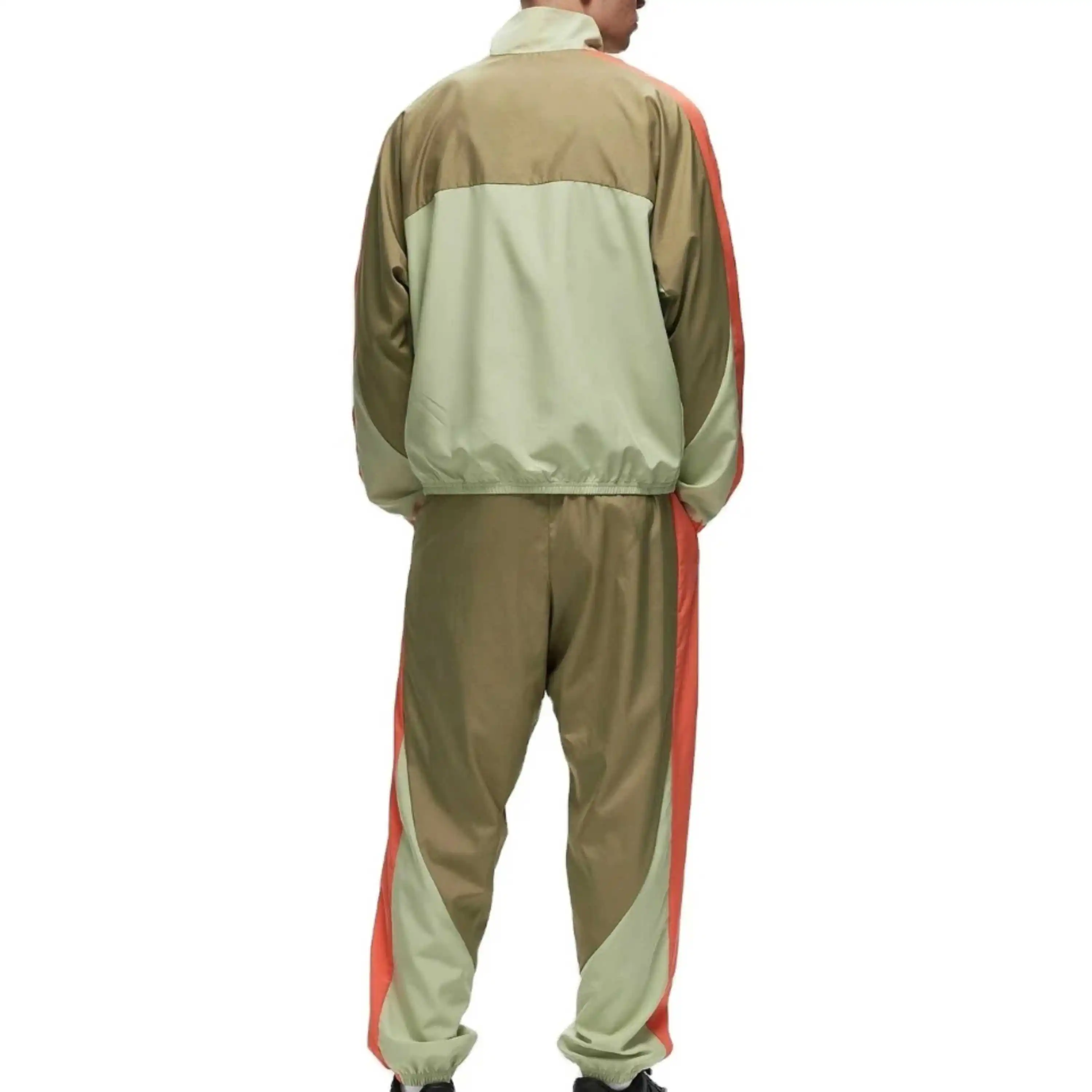 Custom Men's Nylon Tracksuit Zip up Sport Joggers