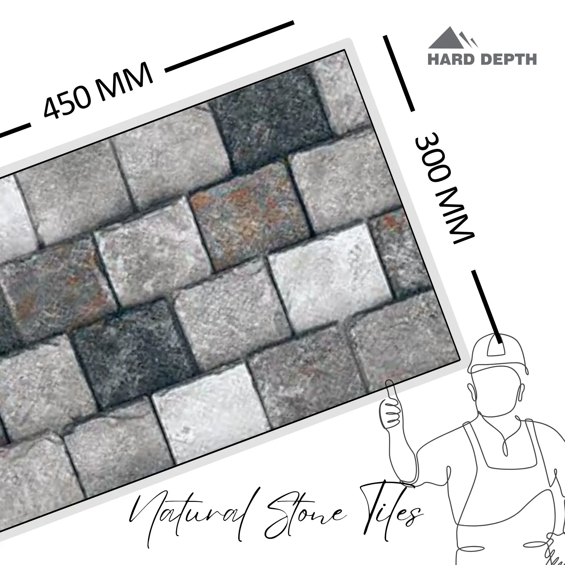 High Depth Elevation Tiles 30x45 Cm Outdoor Carreaux 300x450 mm 12x18 Inch Porcelanato Ceramic Suitable for Outer Wall Cladding