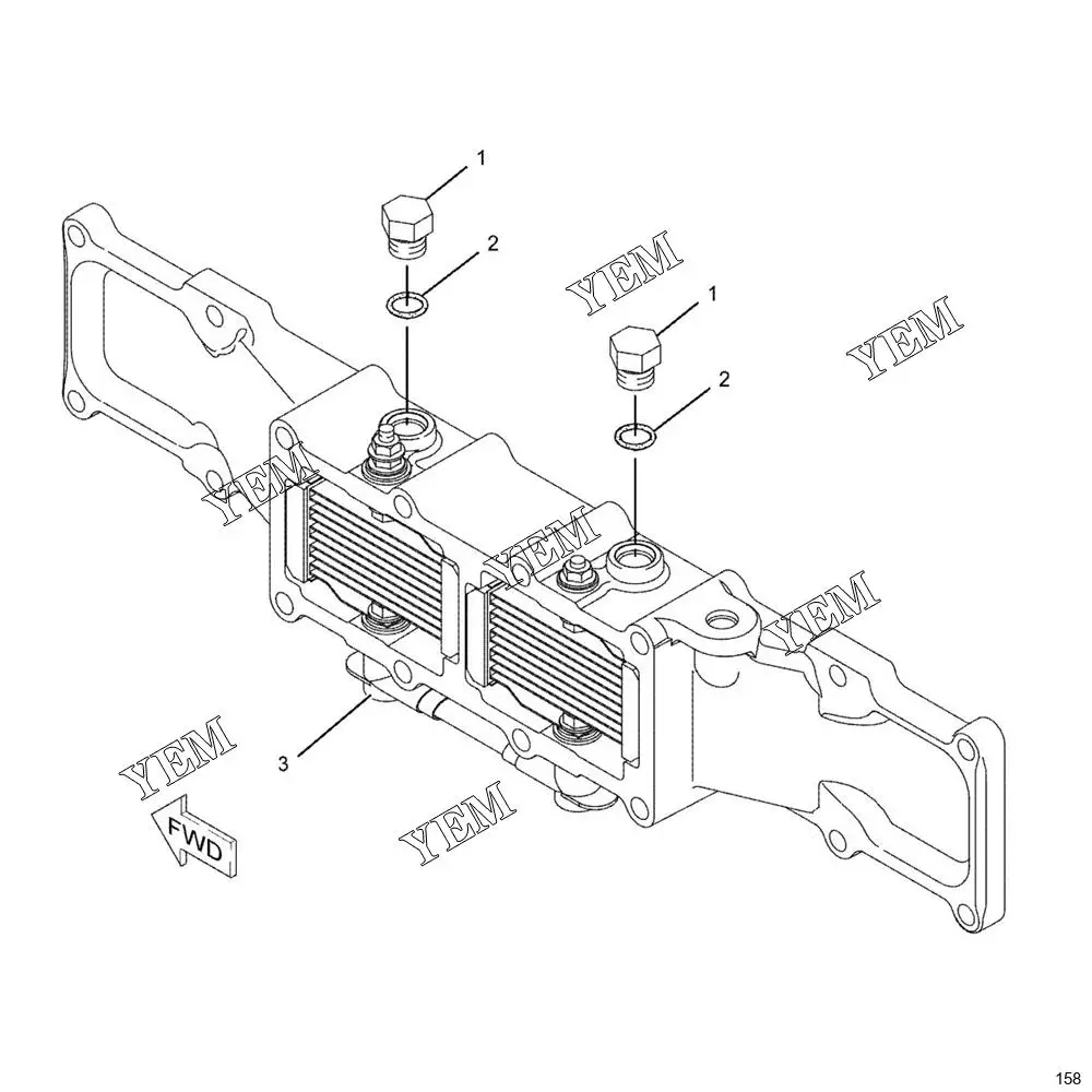 M325C MH Cover Assembly-Air Inlet Part No. 294-7675 2947675 OEM Engine Parts