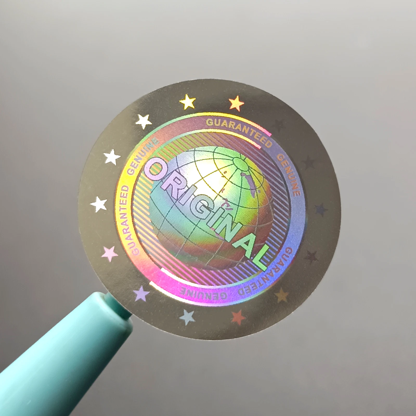 Custom Holographic Anti-Counterfeit Stickers High Security Anti-Tampering Stickers for Coin Collection Appraisal Round Labels