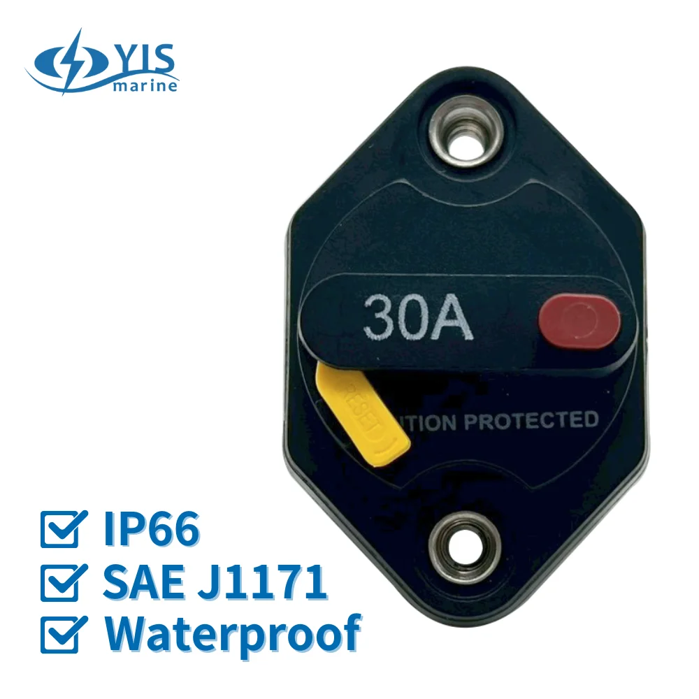DC 32V Ignition Protected Panel Mount Fuse Inverter 30A Circuit Breaker ...