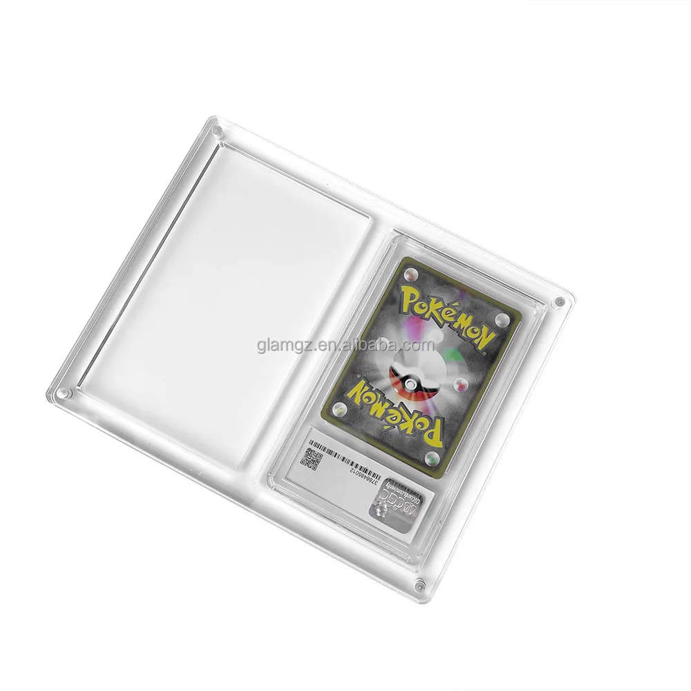 Acrylic Grading Card Slabs Magnetic pokemon case Box Booster