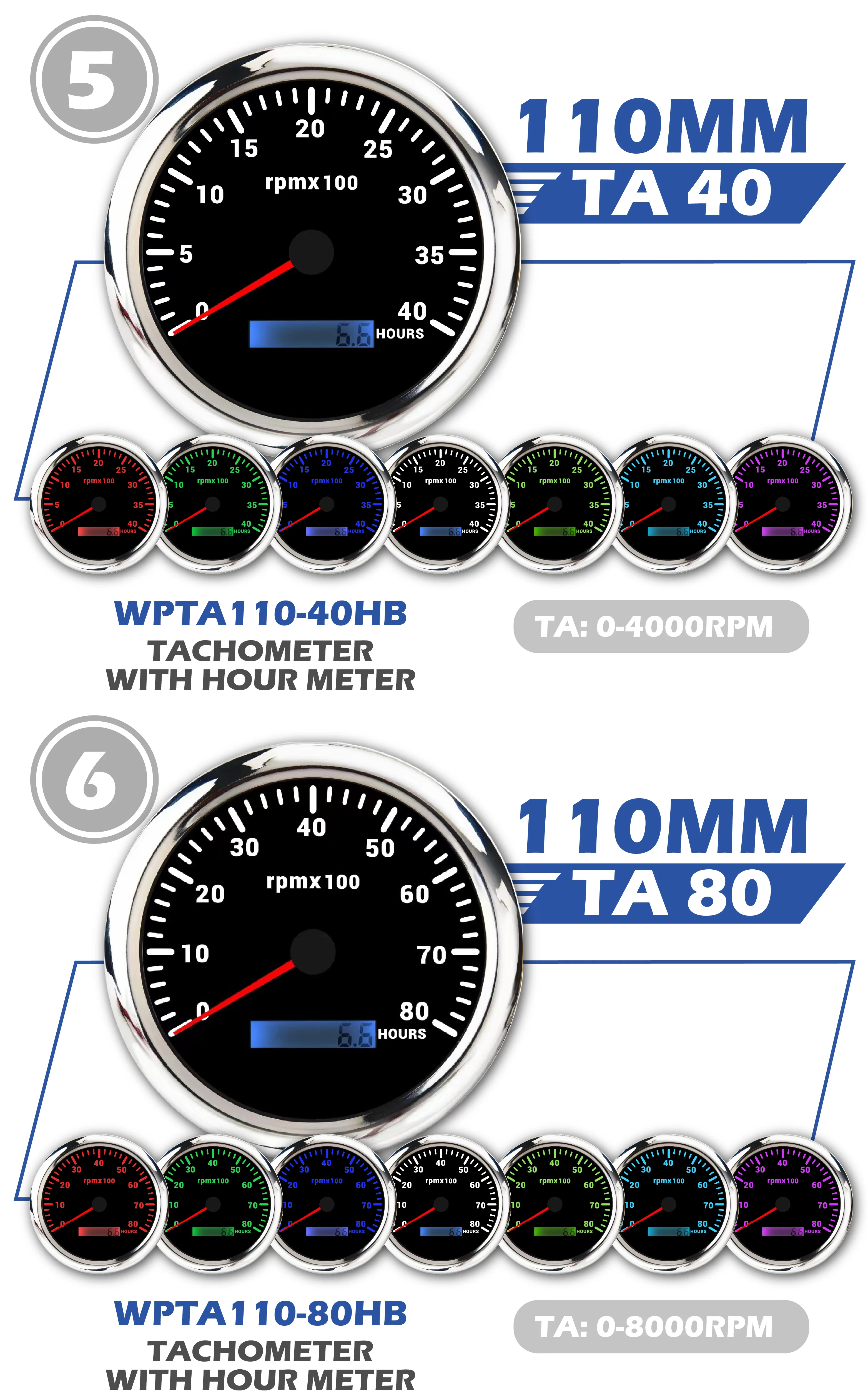 110mm Electrical 7 Colors 3 In 1 Gauge Gps Speedometer 0120 Kmh Mph