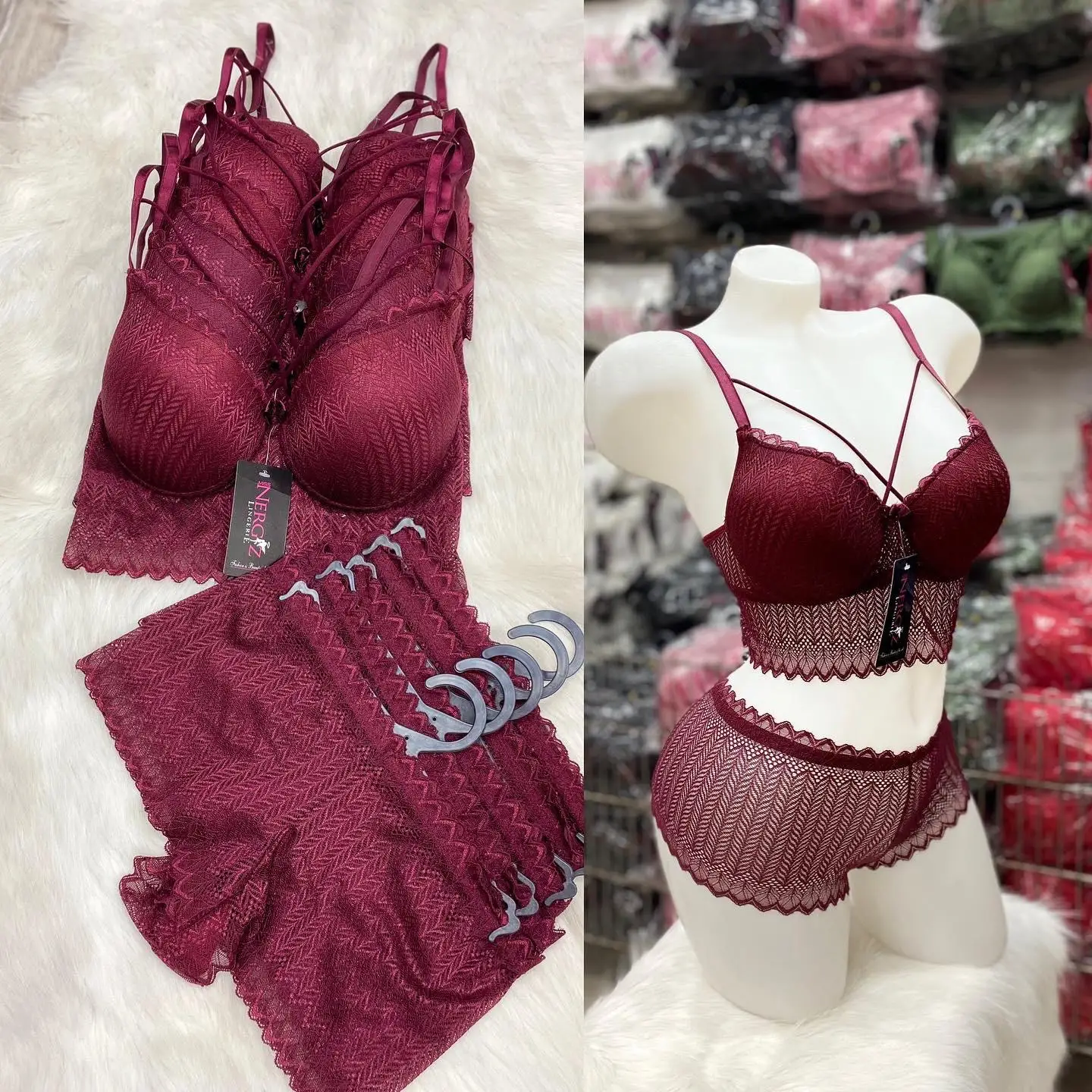 Atacado sutiã casual calcinha sexy lingerie acessível conjunto de sutiã feminino fantasia sob calcinha feminina sexy_voghion.com