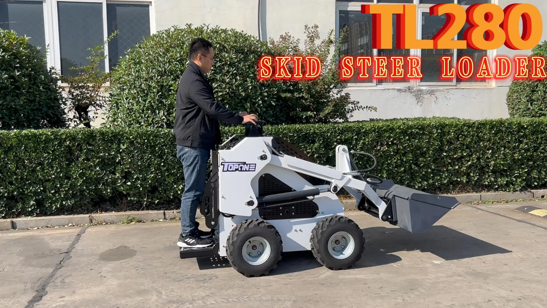 Chinese Mini Skid Wheel Loaders Ce Euro V Crawler Skid Steer Loader ...