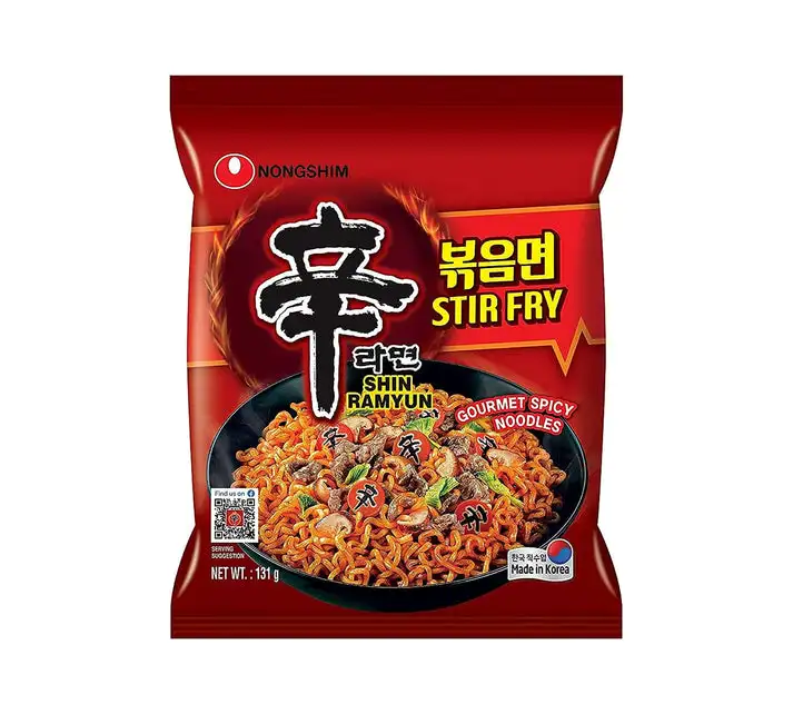 Nongshim Shin Ramyun Stir Fry Multipack 5 X 131 Gr Ramen Instant