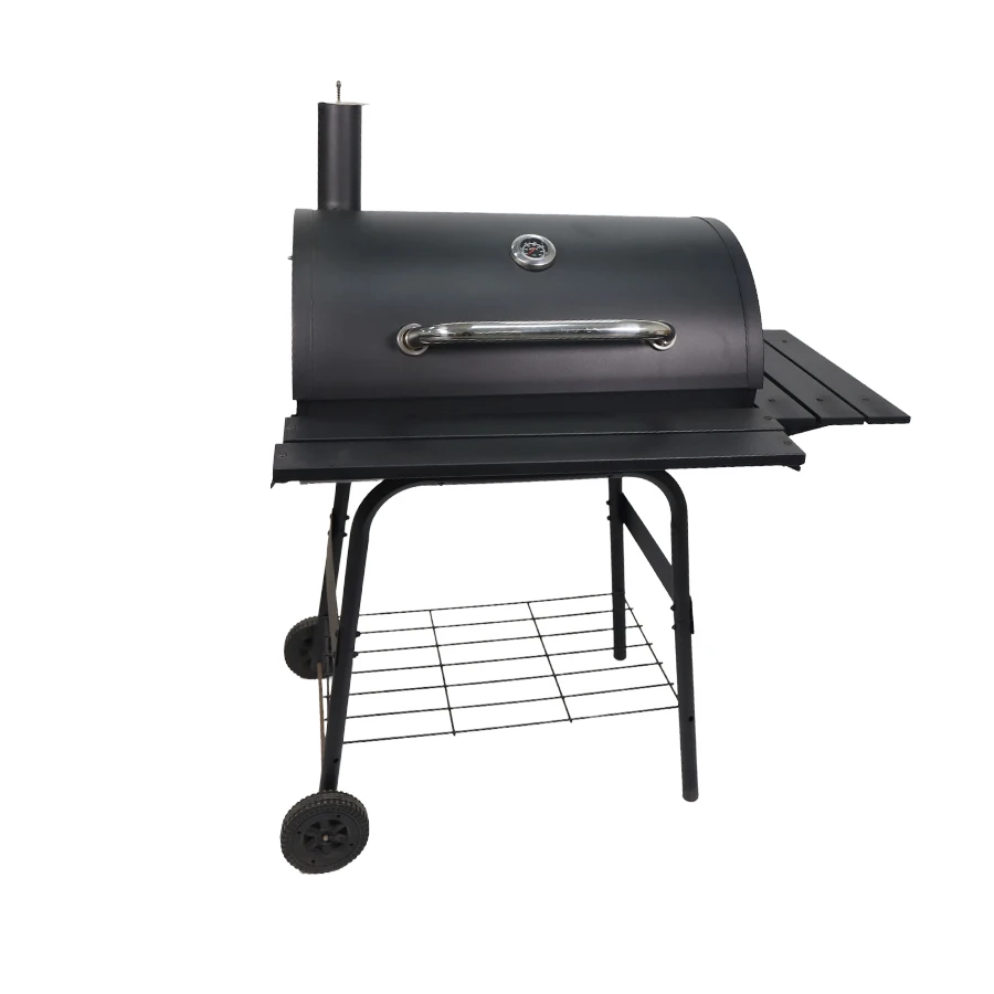 product outdoor picnic charcoal lump barrel grill barbecue smoker outdoor charcoal bbq grills for family party-1