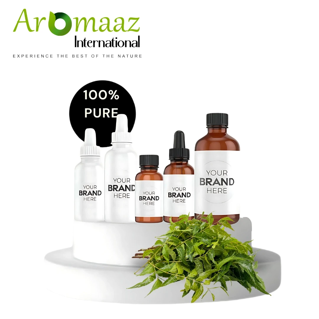 High Quality Indian Originated Neem Essential Oil Cold Pressed Neem Oil From India with Customized Packing for Cosmetic Use