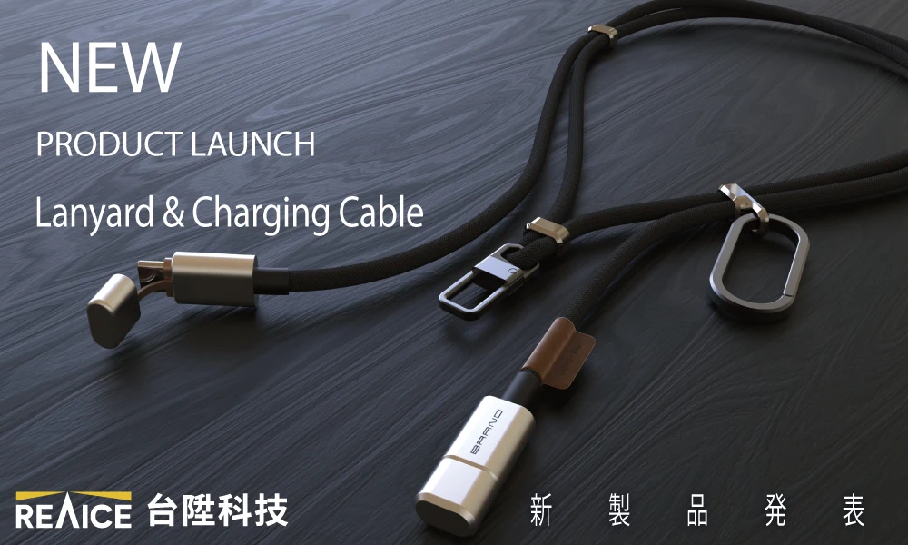 Multifunction Customized Lanyard 60w Type C to Type C Charging Cable Cell Phone  Necklace