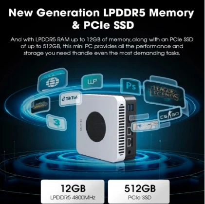 CHUWI Larkbox X Mini PC - 12th Gen Intel, 12GB RAM, 512GB SSD