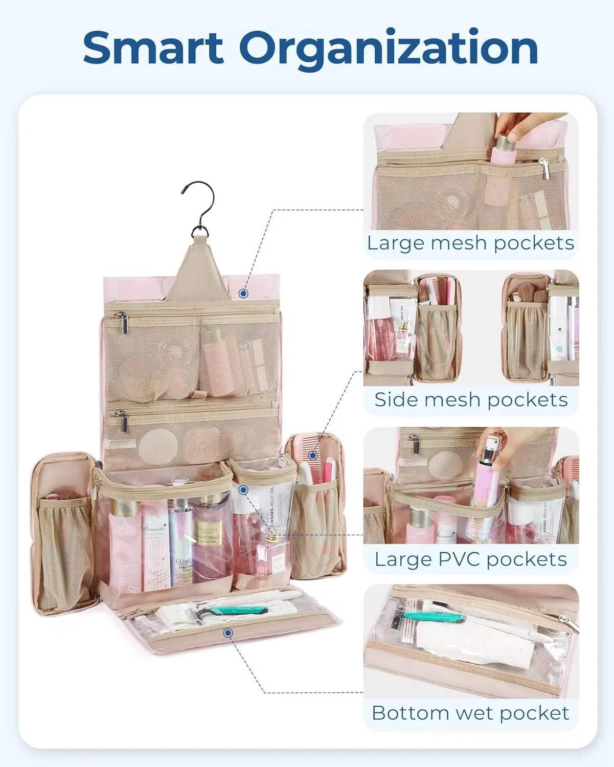 toiletry cosmetic travel bags