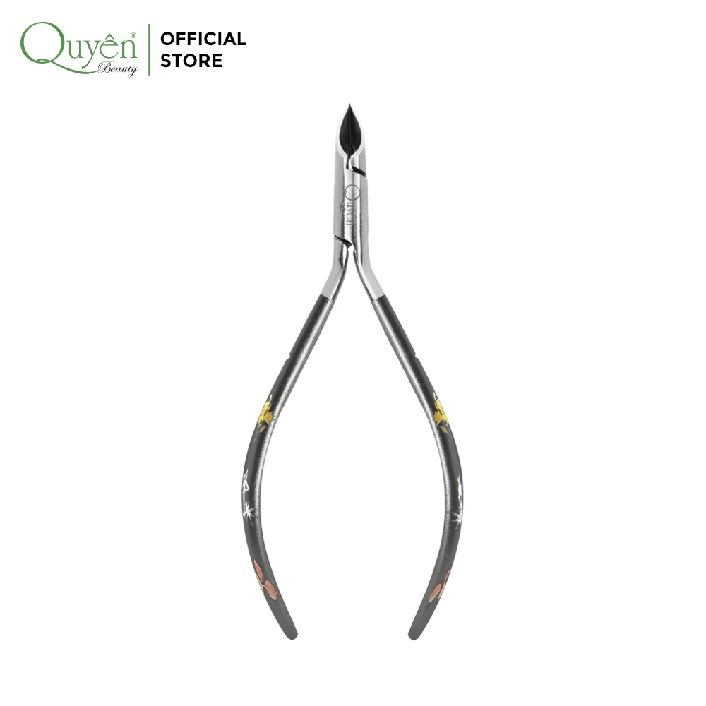 Finger Toe Colorful Cuticle Nipper Stainless Steel Gray Sharp Blade Longlasting Daily Nail