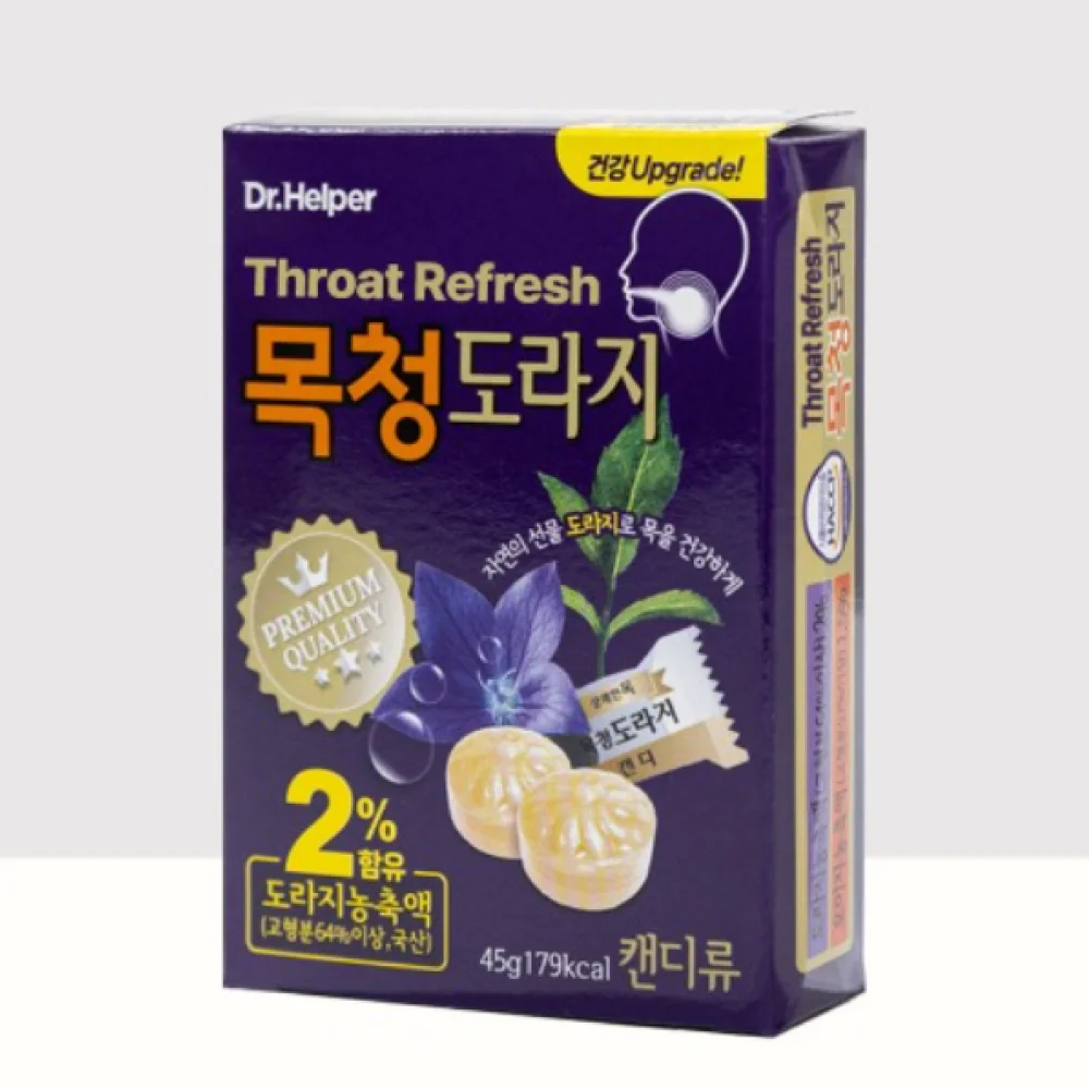 Doctor Helper Korea Bellflower Herb Candy Schisandra Menthol Natural Box Packaging
