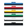 blue, red, yellow, green, white, black