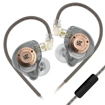 KZ EDX PRO X Wired Earphones HIFI Bass Music Headphones Sport In Ear Monitor Earbuds Noise Cancelling Gaming Headset PK ZSN PRO