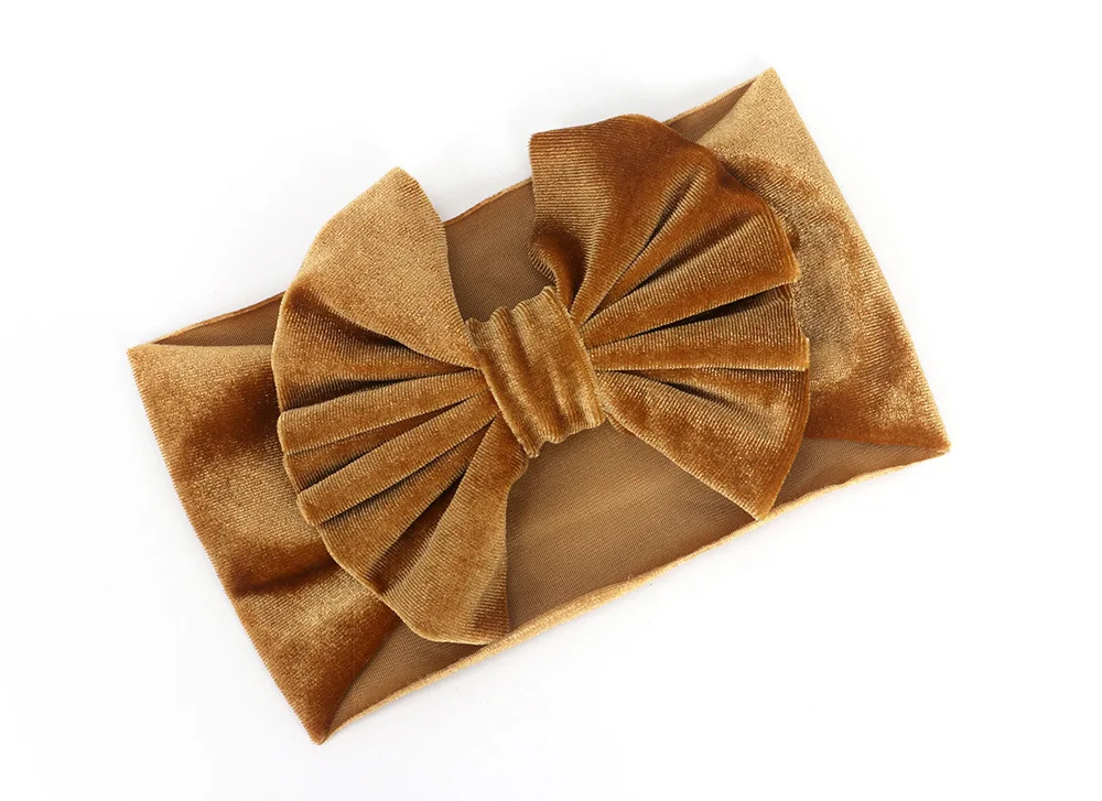 Lawie 8 PACK Elastic Stretchy Elastic Soft Nylon Wide Bowknot Velvet...