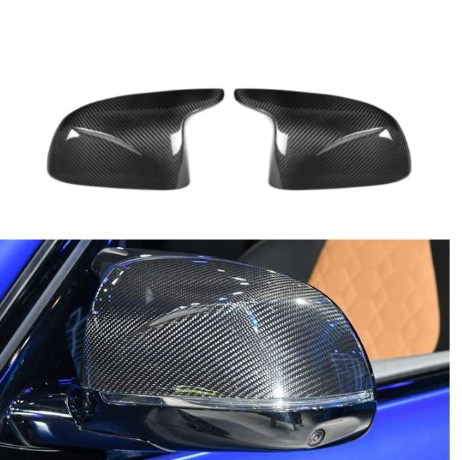 Dry Carbon Side Door Rear View Replacement Mirror Housing Covers for BMW X5 X5M F95 2019+