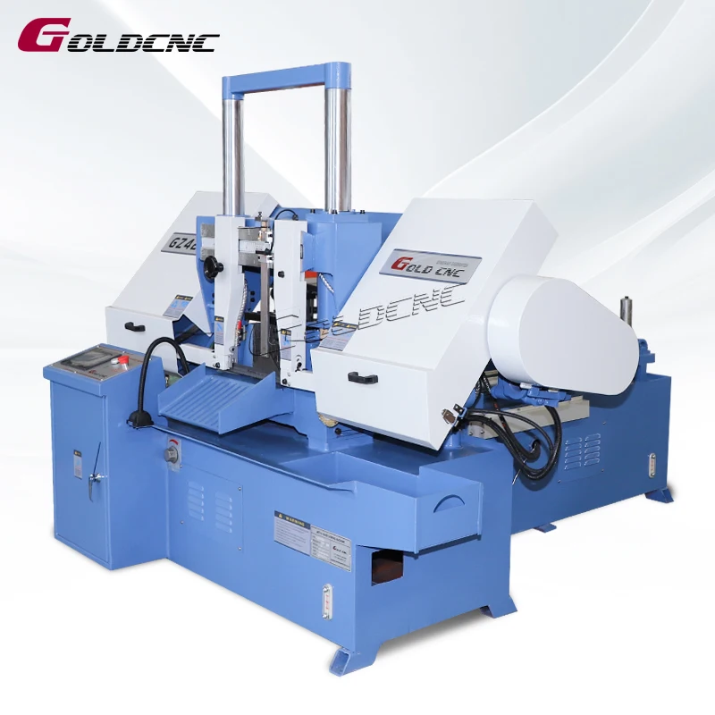 GOLDCNC High Productivity Automatic Bandsaw Machine GZ4235 Metal Cutting Band Saw for Metal Cutting