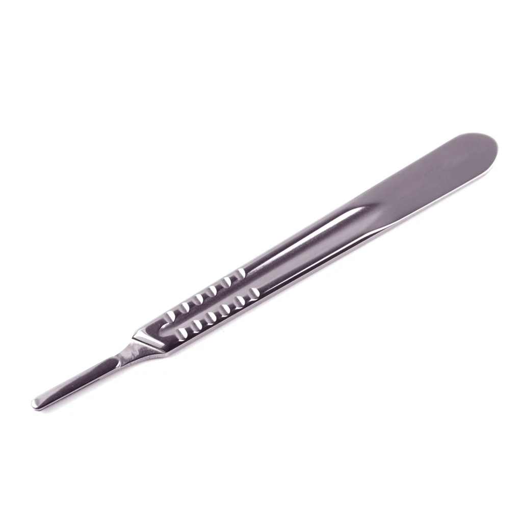 thumbnail interactive-video image 1 of 2-Pack TM Surgical Scalpel Handle No. 3 With 0-6cm Side Ruler – Stainless Steel Dental 1 of 3