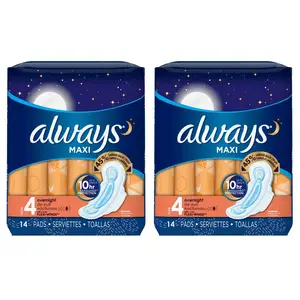 For Always Radiant Feminine Pads Disposable Bulk Supply Most Recommended for Women at Cheap Discount Price