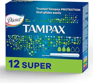 For Pearl Cotton Tampons Multipack Super/Super Plus/Ultra Absorbency Leak Guard Braid 34 Count Eco-Friendly for Female