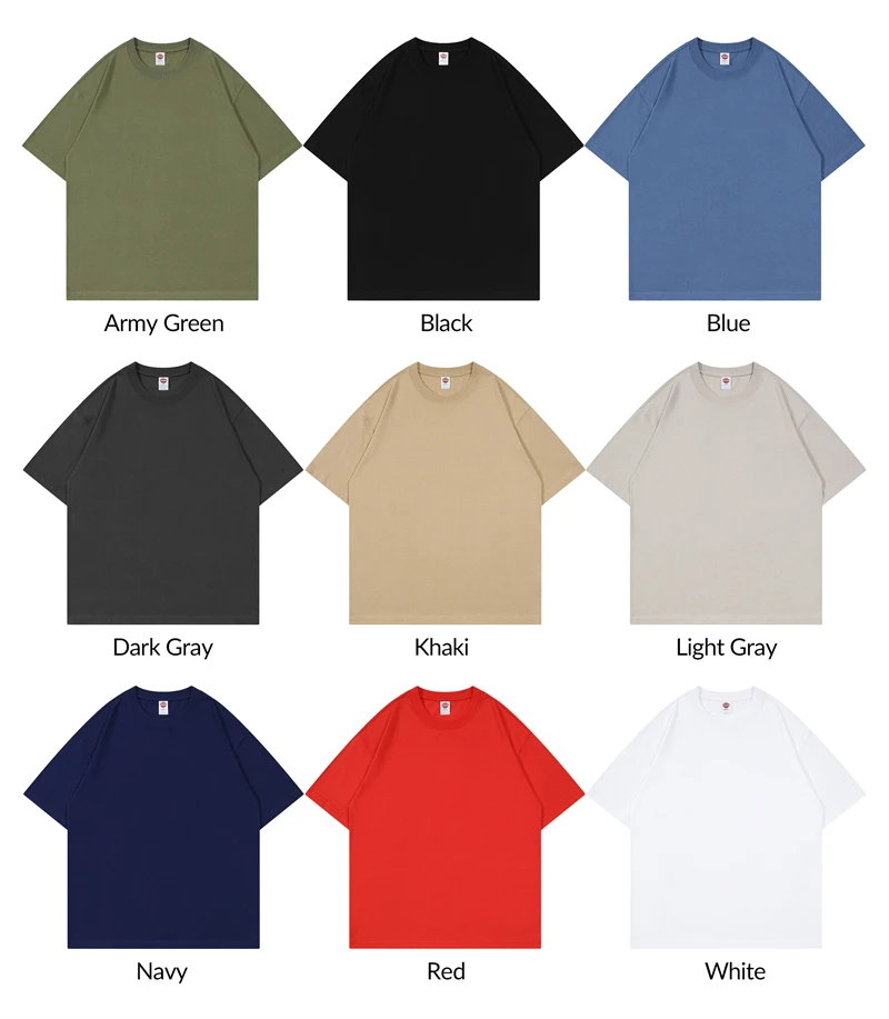 Wholesale Blank T Shirt Custom Logo 210gsm 100 Cotton High Quality