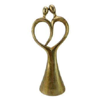 Sculpture Rhino and Man Style Handmade Brass Aluminum Sculptures Abstract Decoration bar Figurines Sculpture