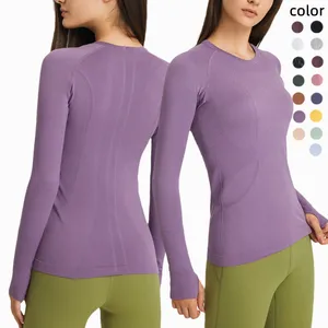 Gym Fitness Sets 2022 Woman Training Long Sleeve Top High Quality Activewear Yoga Top for Women