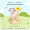 Floral Round Flower Ladder Set of 3