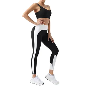 Custom Women's Gym Sportswear Active Set Breathable Recycled Yoga Workout Clothing Plus Size Fitness Workout Sets